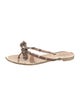 Valentino Rockstud Accents Rubber Slides