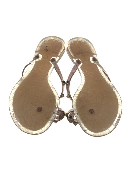 Valentino Rockstud Accents Rubber Slides
