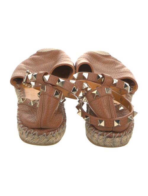 Valentino Rockstud Accents Leather D'Orsay Flats