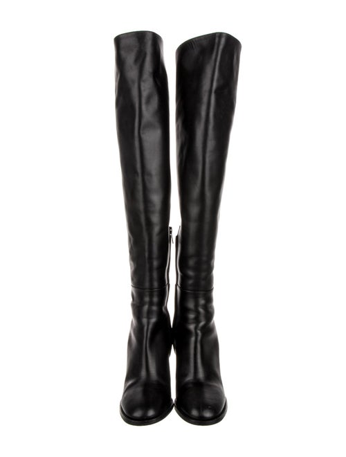 Valentino Rockstud Accents Leather Boots