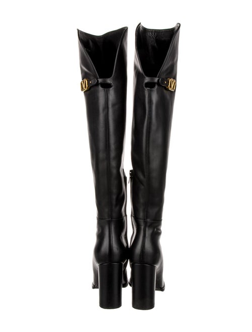 Valentino Rockstud Accents Leather Boots