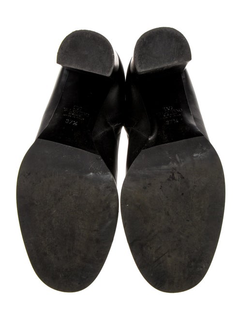 Valentino Rockstud Accents Leather Boots