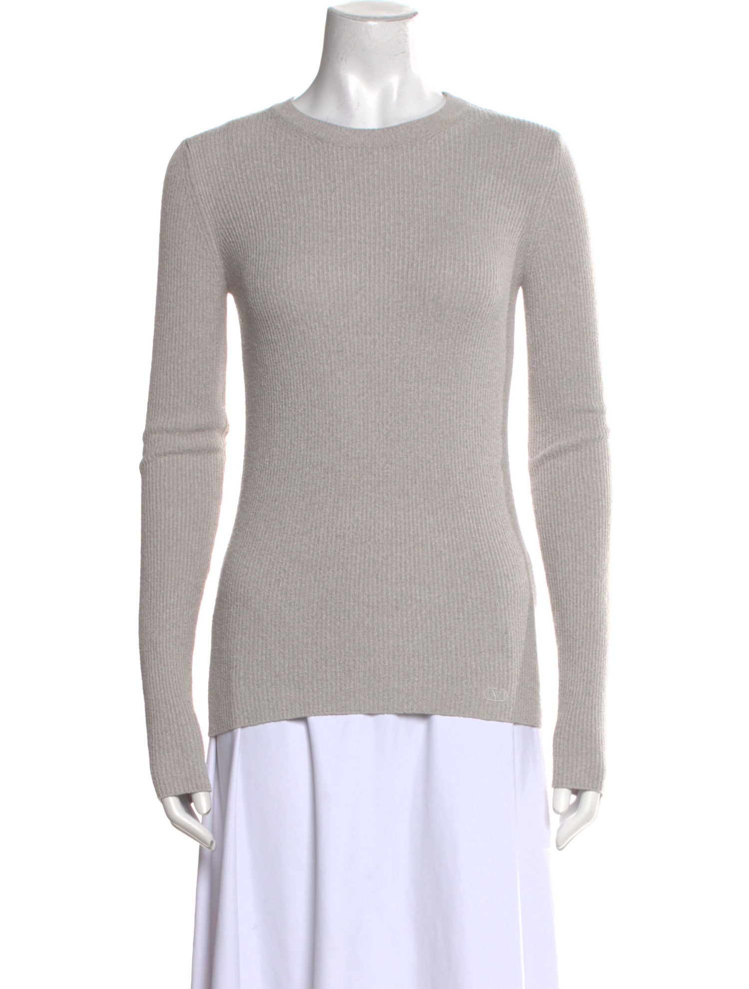 Valentino Silk Crew Neck Top