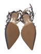 Valentino Rockstud Accents Leather T-Strap Pumps