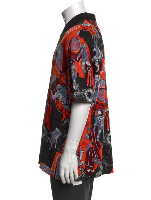 Valentino Graphic Print V-Neck T-Shirt