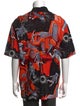 Valentino Graphic Print V-Neck T-Shirt