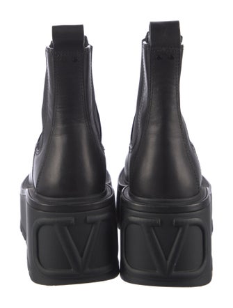 Valentino Leather Chelsea Boots