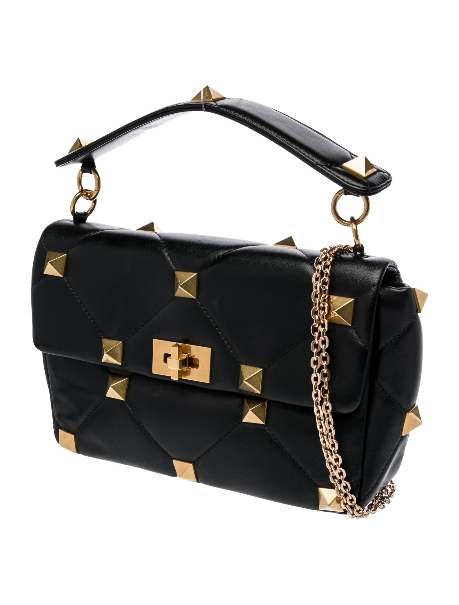 Valentino Rockstud Top Handle Bag
