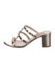 Valentino Rockstud Accents Leather Gladiator Sandals