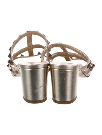 Valentino Rockstud Accents Leather Gladiator Sandals