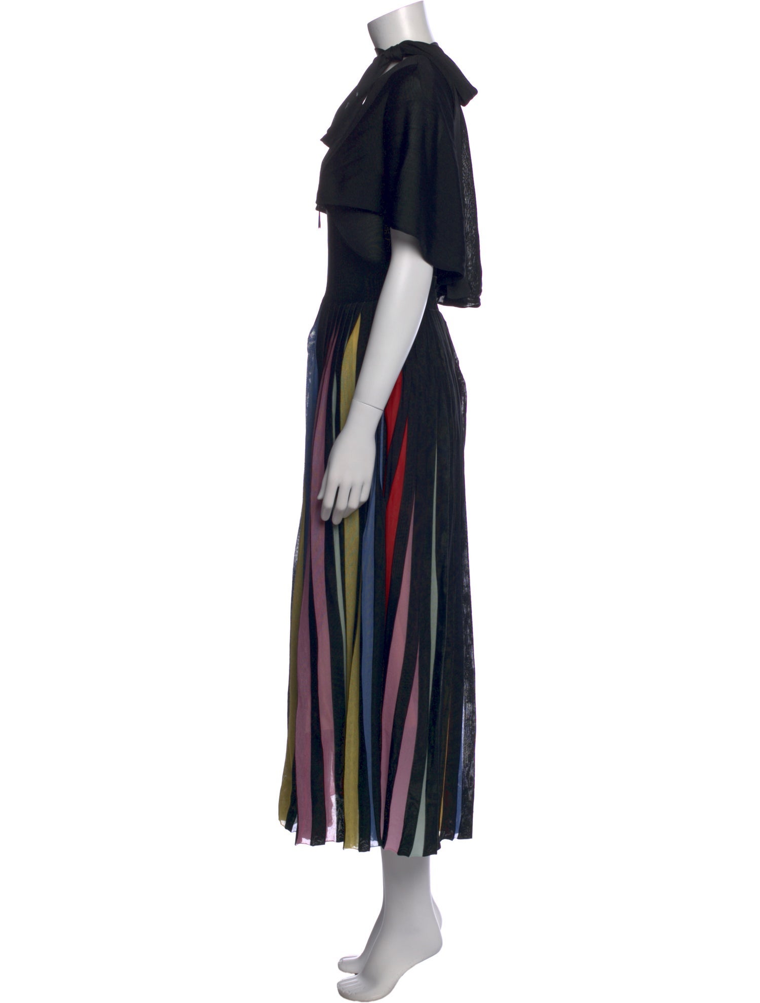 Valentino Striped Long Dress
