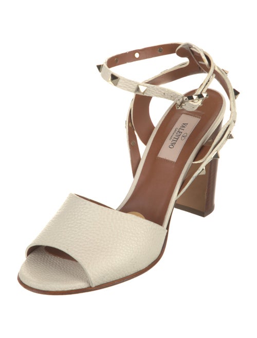 Valentino Rockstud Accents Leather Sandals