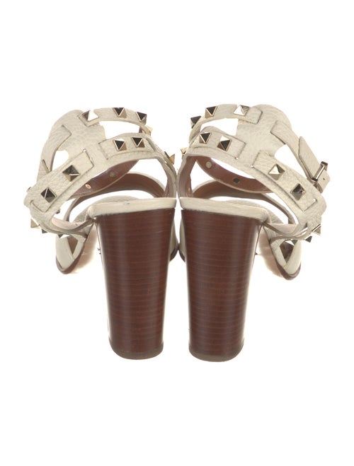 Valentino Rockstud Accents Leather Sandals