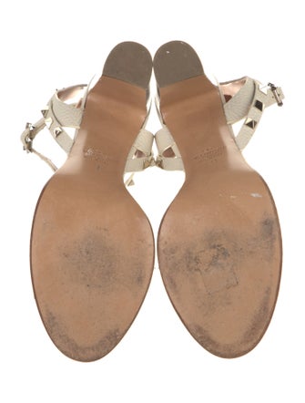 Valentino Rockstud Accents Leather Sandals
