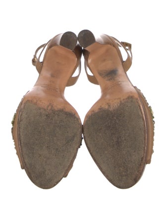 Valentino Leather Colorblock Pattern Slingback Pumps