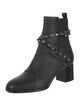 Valentino Rockstud Accents Leather Boots
