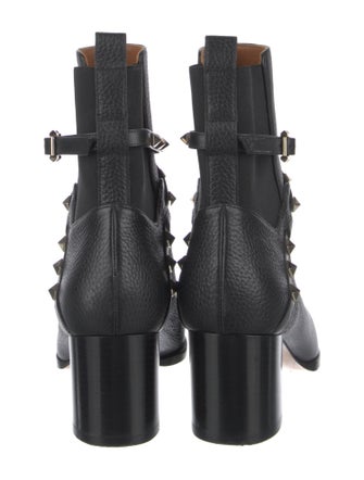Valentino Rockstud Accents Leather Boots