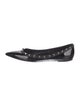 Valentino Rockstud Accents Patent Leather Ballet Flats