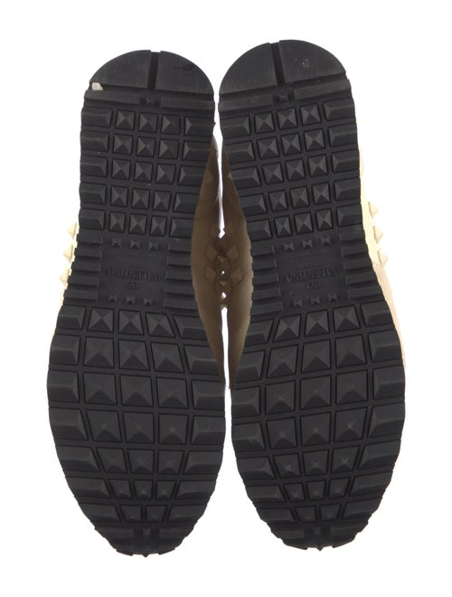 Valentino Rockstud Accents Leather Athletic Sneakers