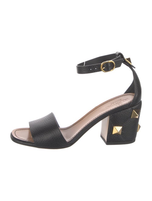 Valentino Rockstud Accents Leather Sandals