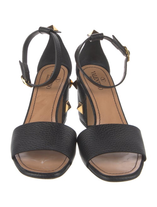 Valentino Rockstud Accents Leather Sandals