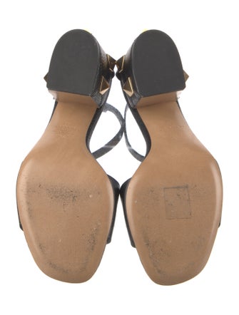 Valentino Rockstud Accents Leather Sandals