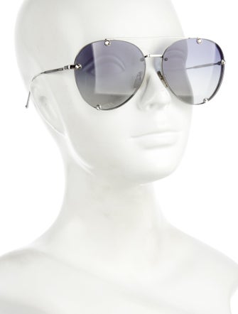 Valentino Aviator Gradient Sunglasses