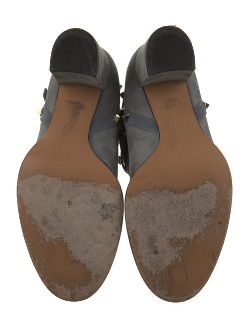 Valentino Rockstud Accents Suede Boots