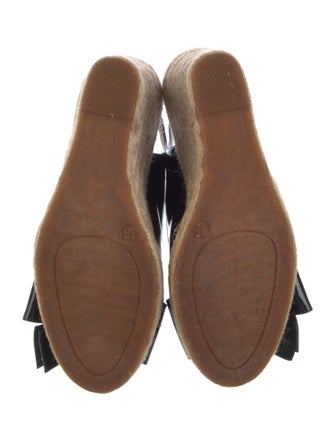 Valentino Patent Leather Bow Accents Slingback Pumps