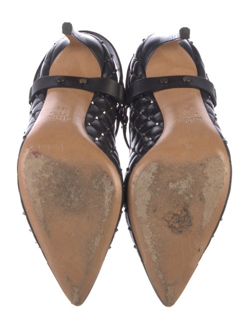Valentino Quilted Pattern Leather Pumps