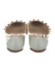 Valentino Rockstud Accents Patent Leather Ballet Flats