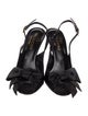 Valentino Satin Bow Accents Slingback Pumps