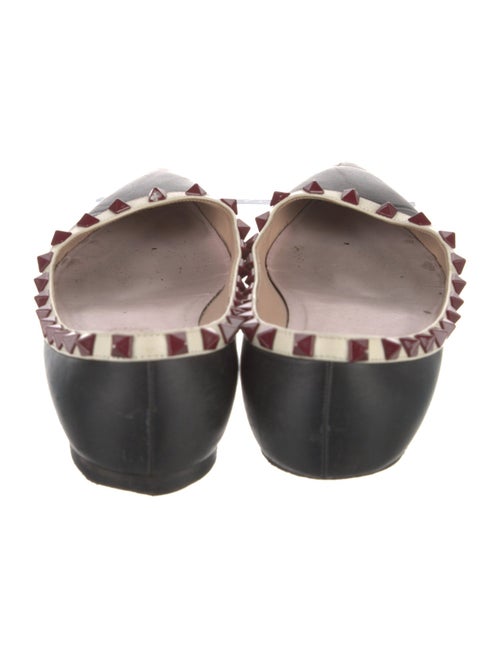 Valentino Rockstud Accents Leather Ballet Flats