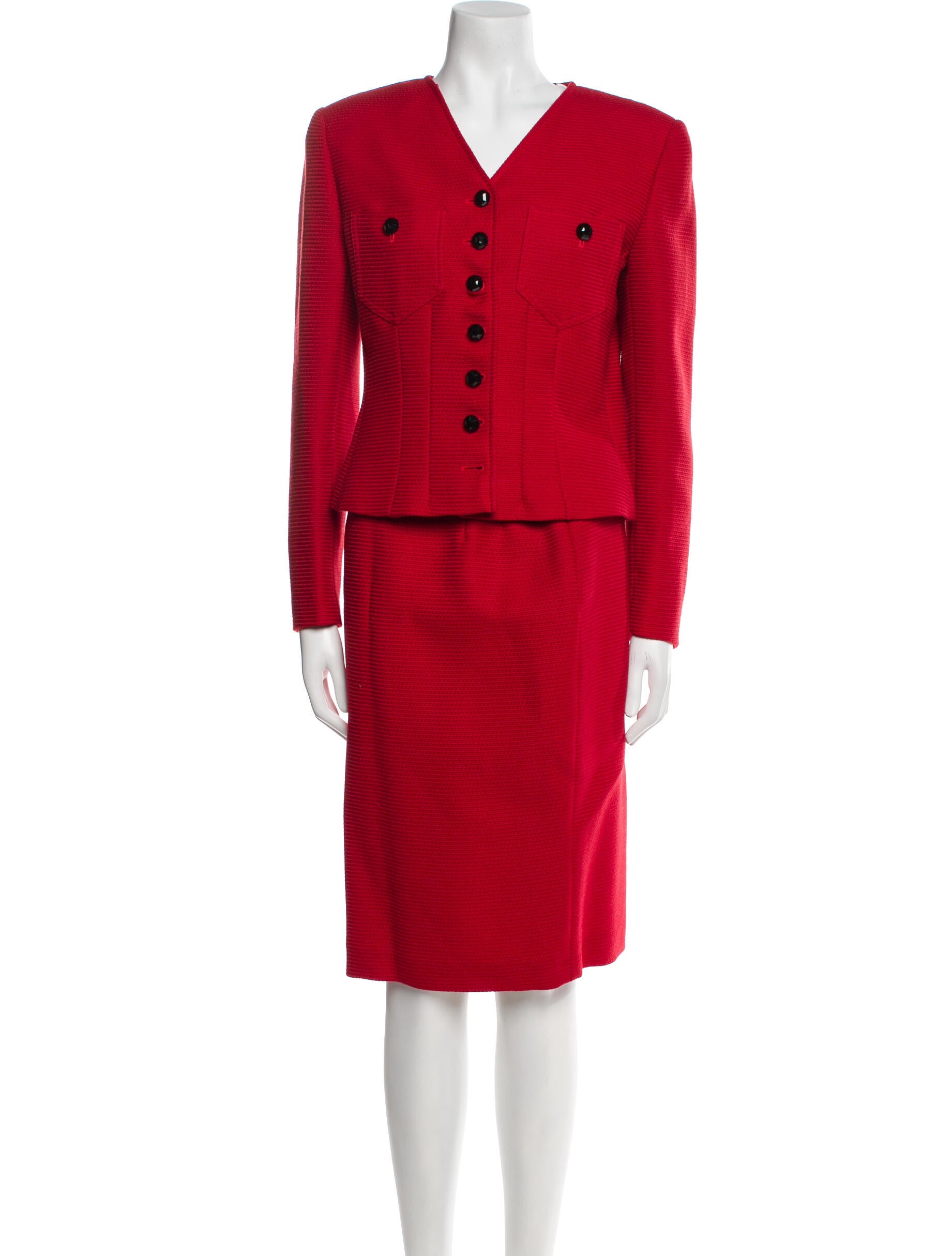 Valentino Wool Skirt Suit