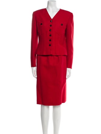 Valentino Wool Skirt Suit