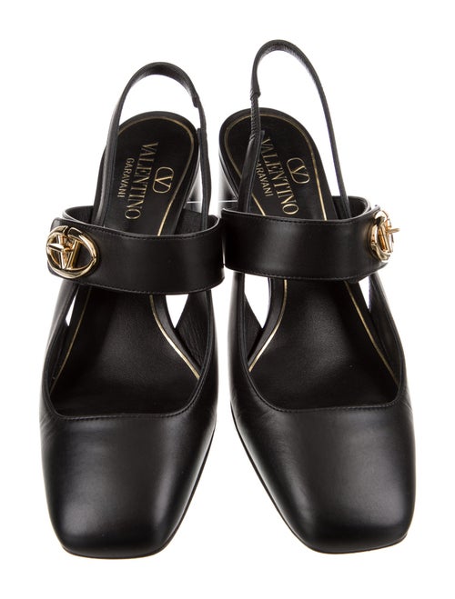 Valentino Leather Slingback Pumps