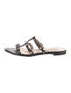 Valentino Rockstud Accents Leather Slides