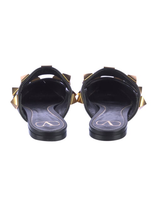 Valentino Rockstud Accents Leather Mules