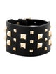 Valentino Rockstud Wide Leather Bracelet