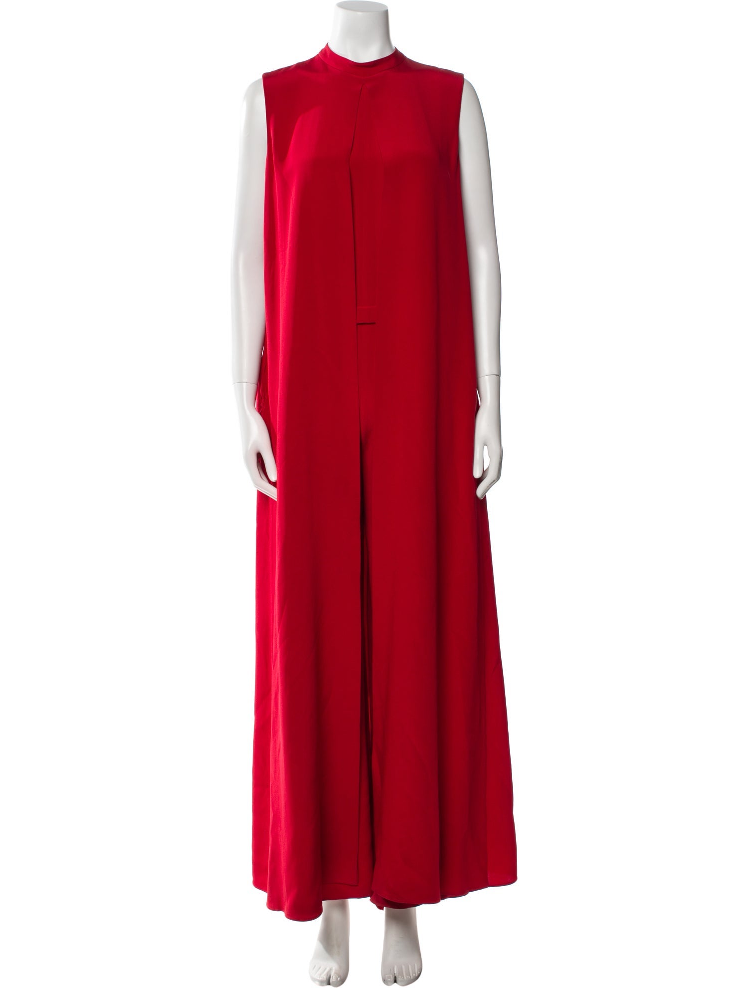 Valentino Silk Mock Neck Jumpsuit