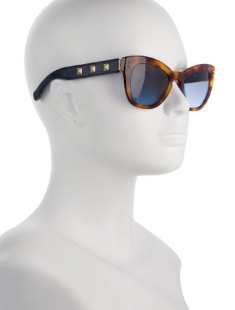 Valentino Rockstud Accents Cat-Eye Sunglasses