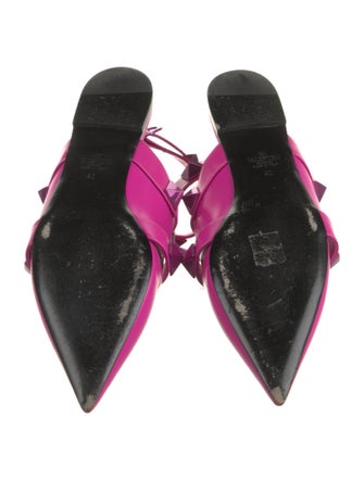 Valentino Rockstud Accents Leather Mules