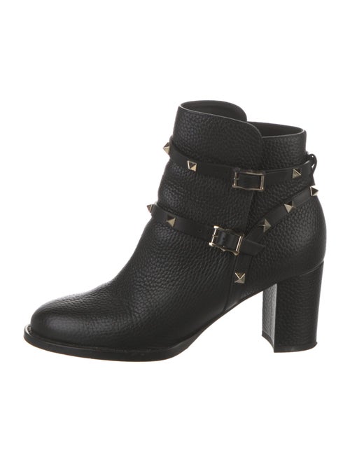 Valentino Rockstud Accents Leather Boots