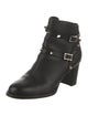 Valentino Rockstud Accents Leather Boots