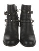 Valentino Rockstud Accents Leather Boots