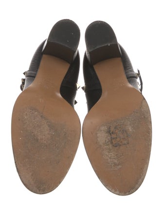 Valentino Rockstud Accents Leather Boots
