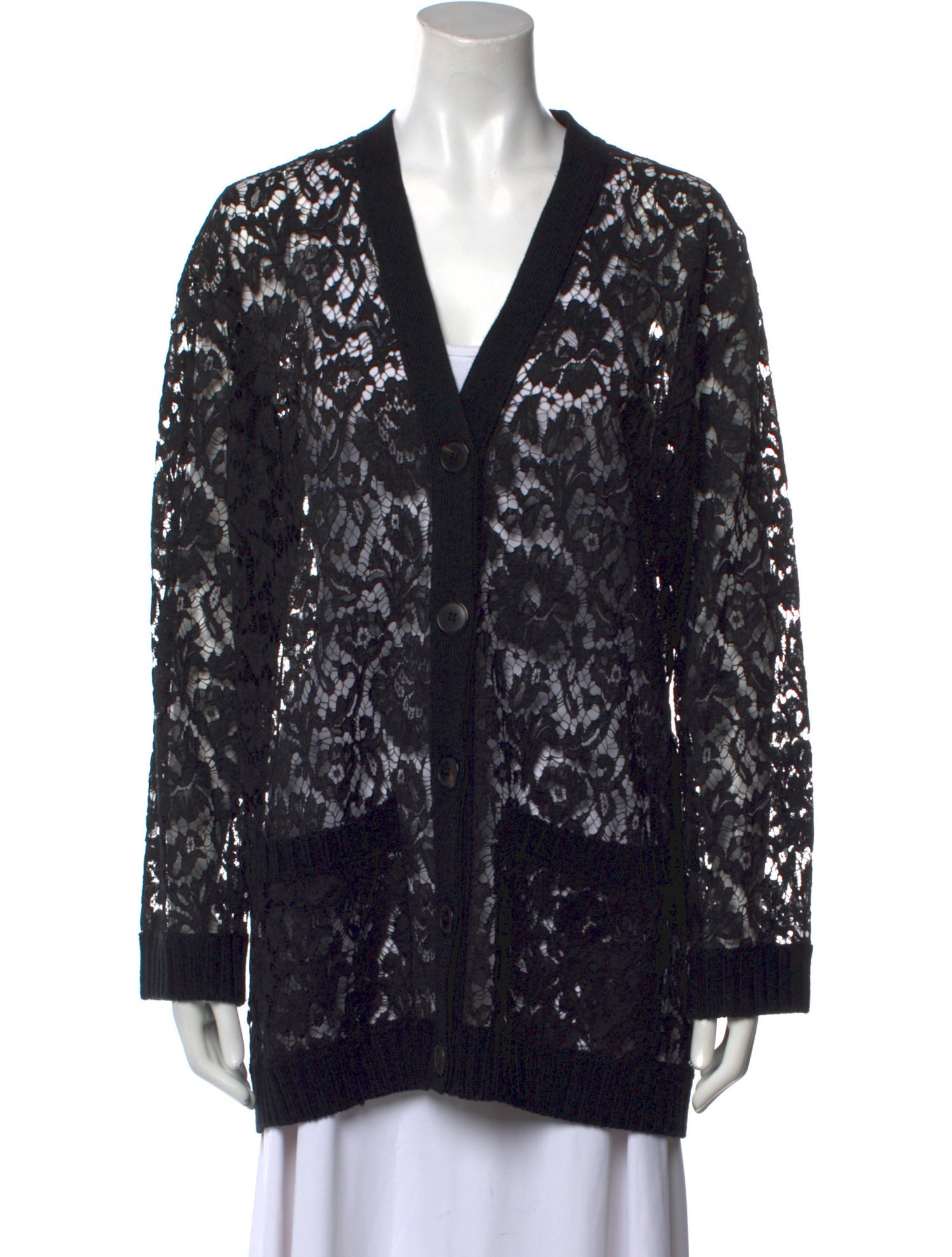 Valentino Lace Lace Pattern Sweater