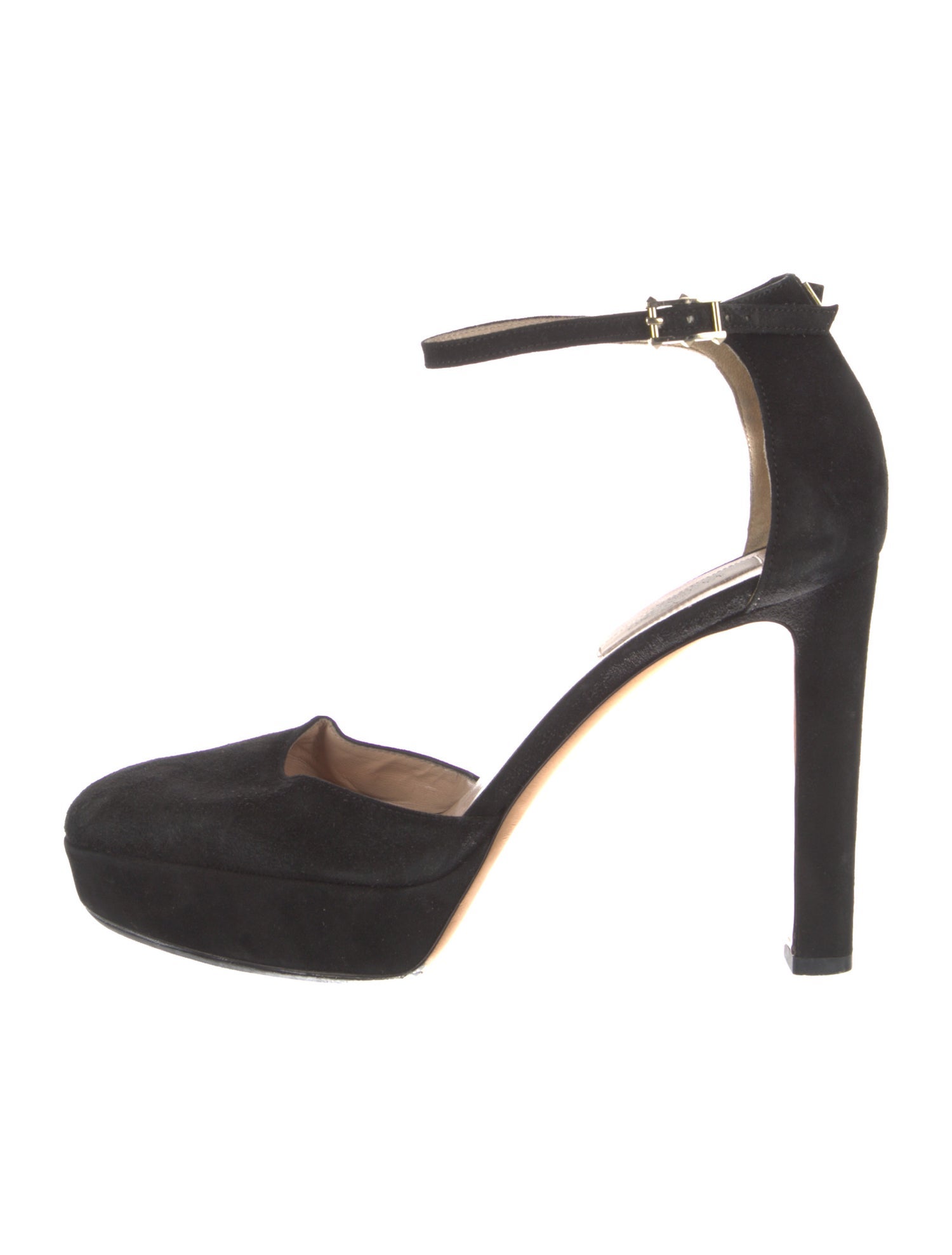 Valentino Rockstud Accents Suede D'Orsay Pumps