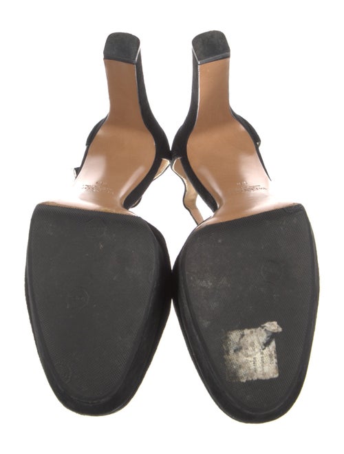 Valentino Rockstud Accents Suede D'Orsay Pumps