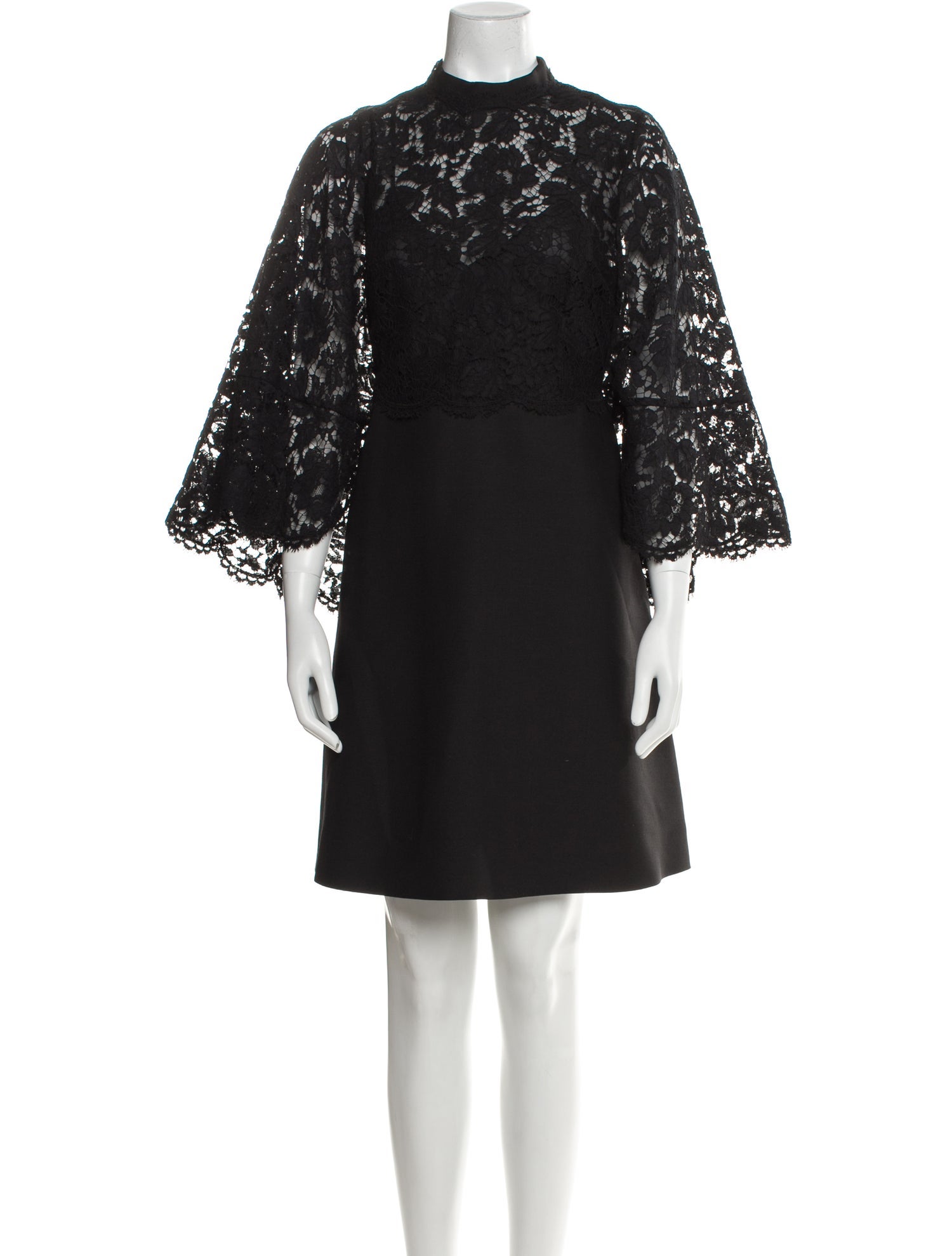 Valentino Lace Pattern Knee-Length Dress